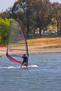 Windsurfing in Shoreline Park