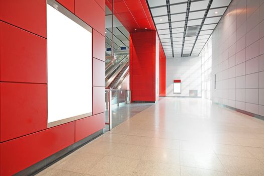 Large Billboard for advertisement use in a modern building 
