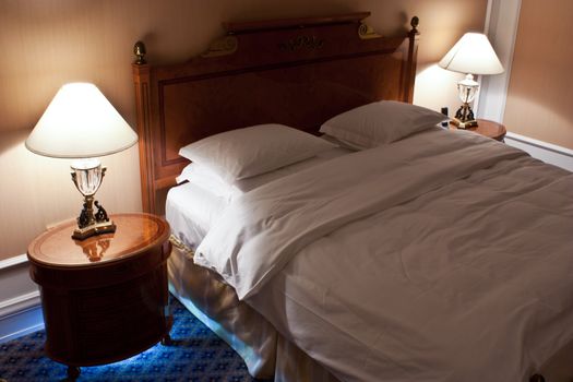 New York: interior of a five stars hotel - bedroom