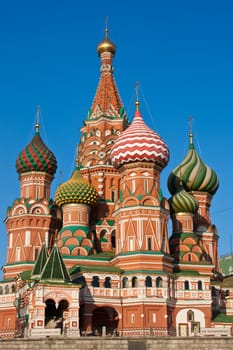 St Basil cathedral during sunset - Moscow