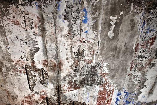An old fresco of a Union Jack painted onto the ceiling of a wartime bunker in Malta