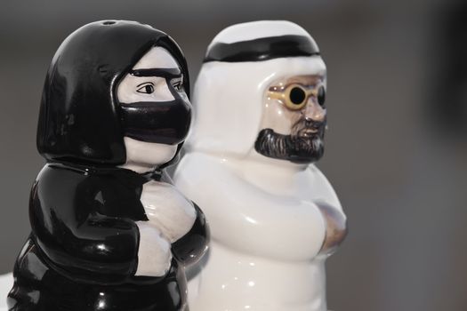 Conceptual image depicting the minimal rights women have in some Arab states