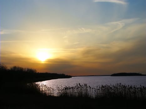 Sunset at Mazonia-Braidwood State Fish and Wildlife Area in northern Illinois.