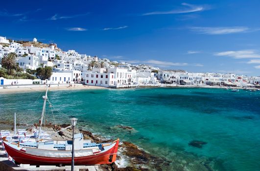 Beautiful Bay of Mykonos, Greece