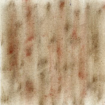 patches of brown pastel pigment on white artist canvas, selfmade by photographer