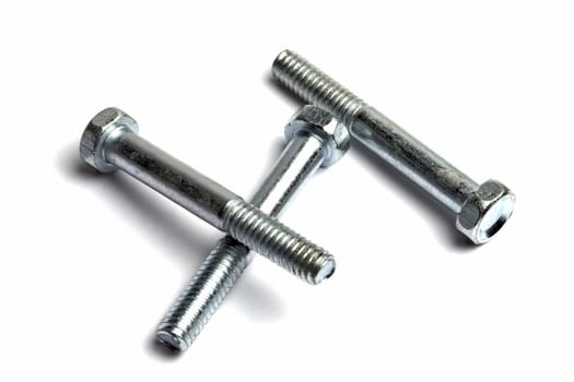 Screws isolated on white background