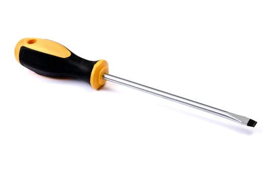 Screwdriver on white background