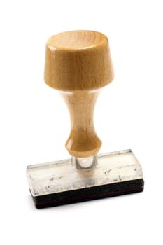 Rubber stamp isolated on white background
