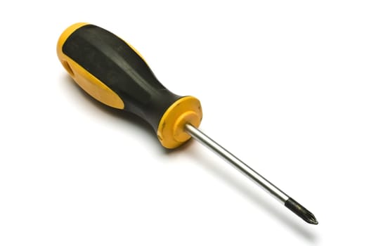 Screwdriver on white background