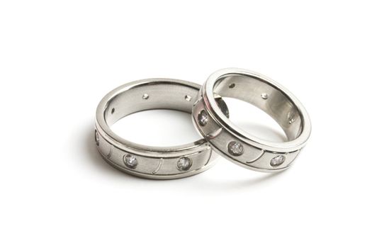 His and hers wedding rings