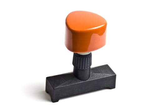 Rubber stamp isolated on white