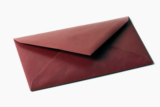 Envelope on white background