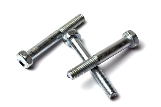 Screws isolated on white background
