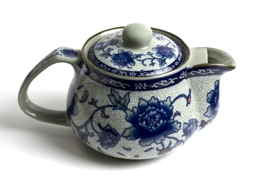 Chinese tea pot isolated on white background