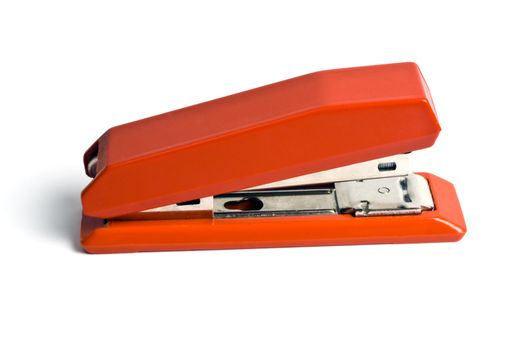 Red Stapler isolated on white background