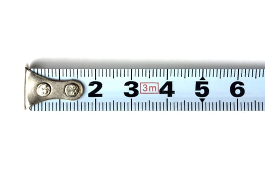 Tape measure isolated on white background 
