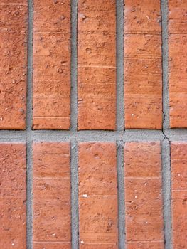 Wall from red bricks
