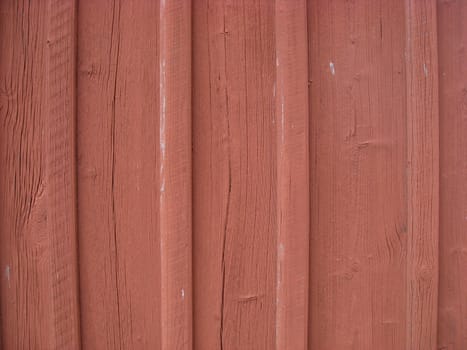 Red timber wall background