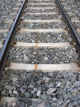 Angle View of Railway Tracks
