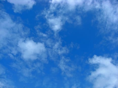 Beautiful blue sky and white clouds background