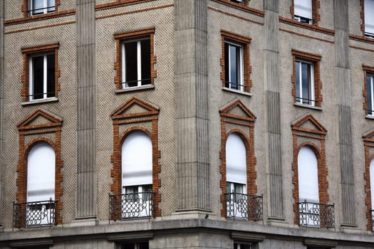 Closeup old building in Paris