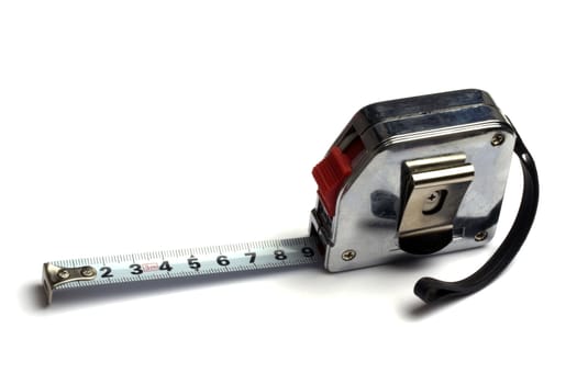 Tape measure isolated on white background 

