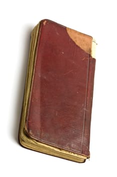 Old book isolated on white background