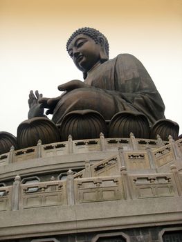 Grand buddha closeup ,Hong Kong