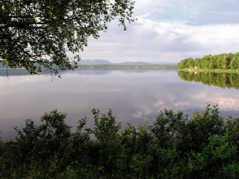 Beautiful Landscape of calm lake in Sweden
