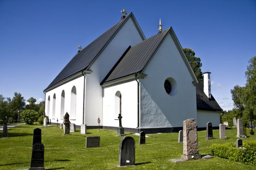 Famous old church in Sweden
