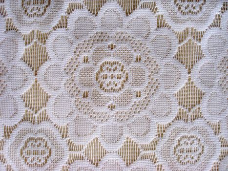Texture of beautiful white lace background 