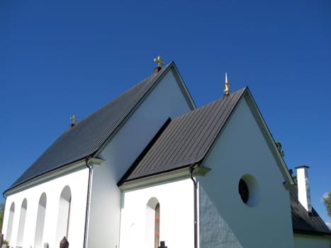 Famous church in Sweden closeup