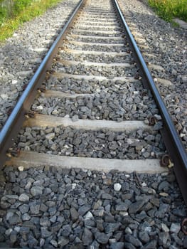 Angle View of Railway Tracks 