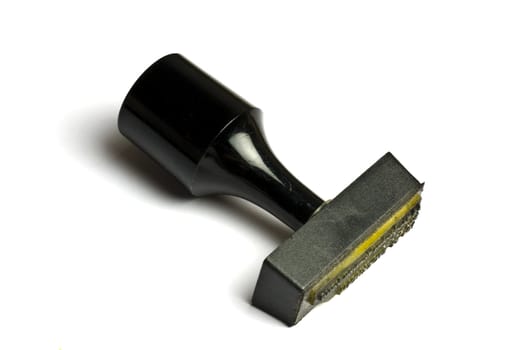 Black stamp isolated on white background 
