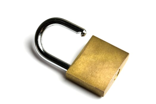 Padlock isolated on white background 