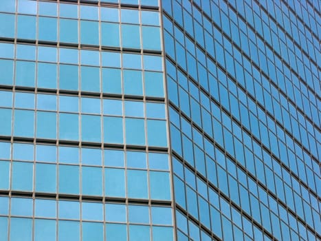 skyscraper windows background in Hong Kong 