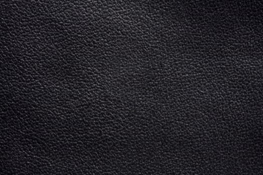 Black leather texture background closeup