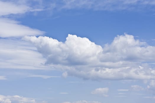 Beautiful blue sky and cloud background 