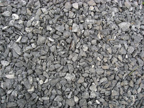 Background of rocky gravel stones closeup 
