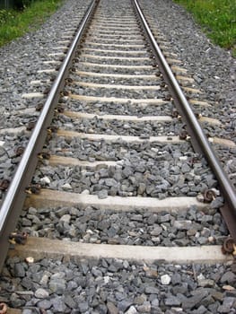 Angle View of Railway Tracks 