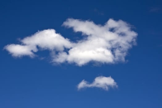 Beautiful blue sky and white clouds