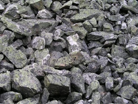 Background of rocky gravel stones closeup