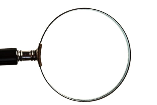 Magnifying glass isolated on white background 