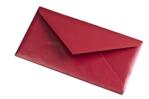 A red envelope isolated on white background