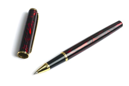 Colored ballpoint Pen Isolated On White background 