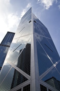 Modern skyscraper in Hong Kong 
