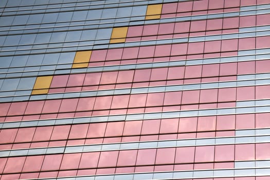 skyscraper windows background in Hong Kong 