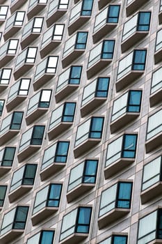 skyscraper windows background in Hong Kong 

