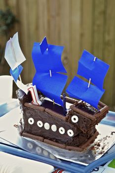 Children's 1st Birthday Cake, Sailing Boat