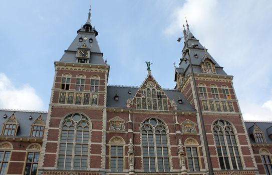 A view of the of the Rijksmuseum in Amsterdam 